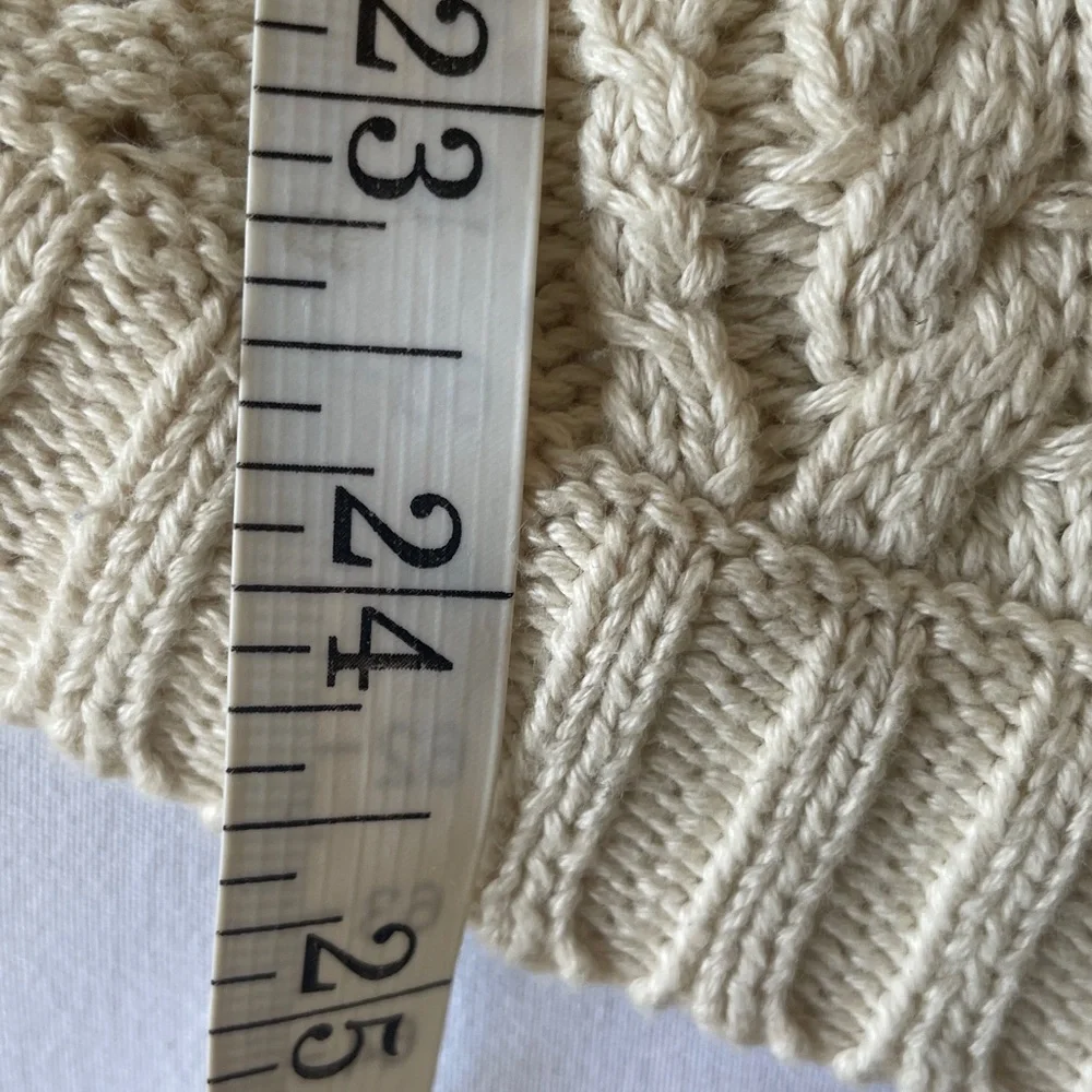 Eight Eight Eight Tan Crew Neck Cotton Sweater - Picture 7 of 8